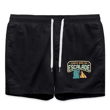 J'peux pas j'ai Escalade - Short de bain - noir - Devant - AI Model Male 185 light (185cm)