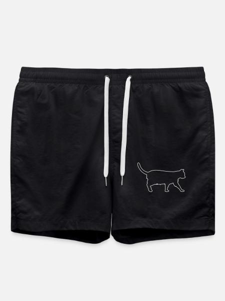 Cat - Swim Trunks - black