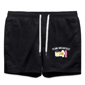 Équipe du petit-déjeuner - Short de bain - noir - Devant - AI Model Male 185 light (185cm)
