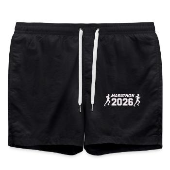 marathon_2026_frauen- - Short de bain - noir - Devant - AI Model Male 185 light (185cm)
