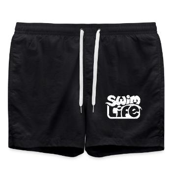 La vie de nageur - Short de bain - noir - Devant - AI Model Male 185 light (185cm)
