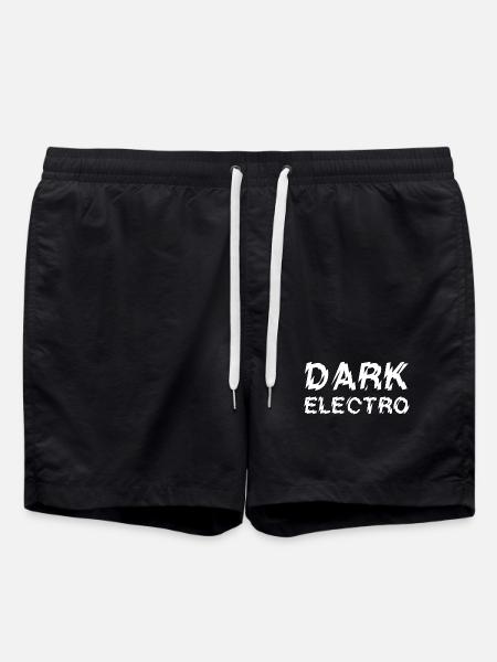 Dark Electro Musiktypografie-Logodesign - Badeshorts - Schwarz