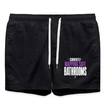 Crohn's disease, Crohn's disease, Ibd-krieger - Swim Trunks - black - Front - AI Model Male 185 light (185cm)