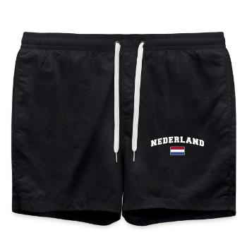 Holland Shirt - Badeshorts - Schwarz - Vorne - AI Model Male 185 light (185cm)