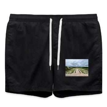 Jardin français du Château de Chambord - Short de bain - noir - Devant - AI Model Male 185 light (185cm)