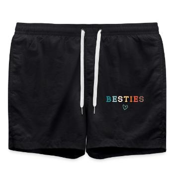 Meilleures amies Meilleures amies Meilleures copines - Short de bain - noir - Devant - AI Model Male 185 light (185cm)