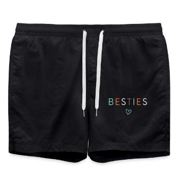 Meilleures amies Meilleures amies Meilleures copines - Short de bain - noir - Devant - AI Model Male 185 light (185cm)