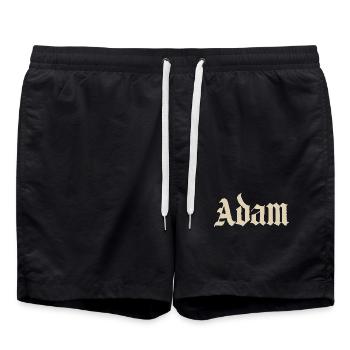 Chemise Adam Gothic Script - Short de bain - noir - Devant - AI Model Male 185 light (185cm)