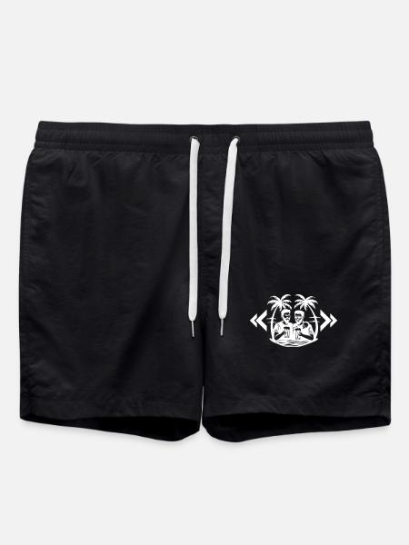 Palm Trees Beach Party - Swim Trunks - black