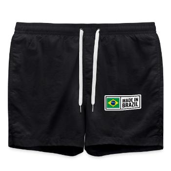 Brazilien - Badeshorts - Schwarz - Vorne - AI Model Male 185 light (185cm)