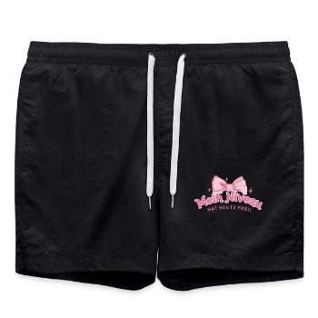 Mein Niveau Hat Heute Frei - Badeshorts - Schwarz - Vorne - AI Model Male 185 light (185cm)