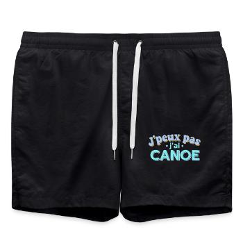 J'peux pas j'ai CANOE - Short de bain - noir - Devant - AI Model Male 185 light (185cm)