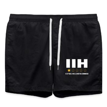 IIH Sehr Schlechter idiopathischer Hypertonie-Krieger - Badeshorts - Schwarz - Vorne - AI Model Male 185 light (185cm)