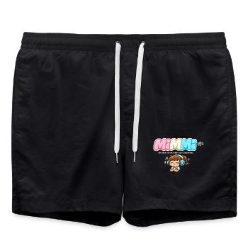 TEAM MiMiMi – Complaining at the Highest Level - Swim Trunks - black - Front - AI Model Male 185 light (185cm)