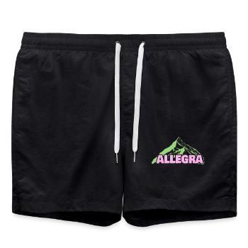 Alle als Berg - Badeshorts - Schwarz - Vorne - AI Model Male 185 light (185cm)