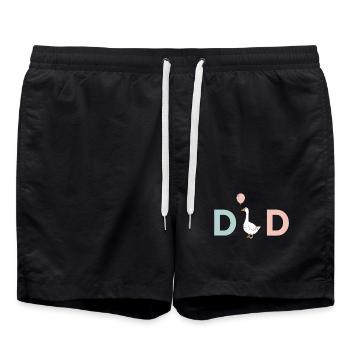 Papa Canard Ballon - Short de bain - noir - Devant - AI Model Male 185 light (185cm)