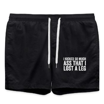 Ich habe so viele Gegner besiegt, dass ich ein Bei - Badeshorts - Schwarz - Vorne - AI Model Male 185 light (185cm)