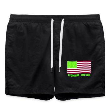 Problème résolu - Short de bain - noir - Devant - AI Model Male 185 light (185cm)