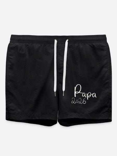 Dad 2026 Hand Lettering - Swim Trunks - black