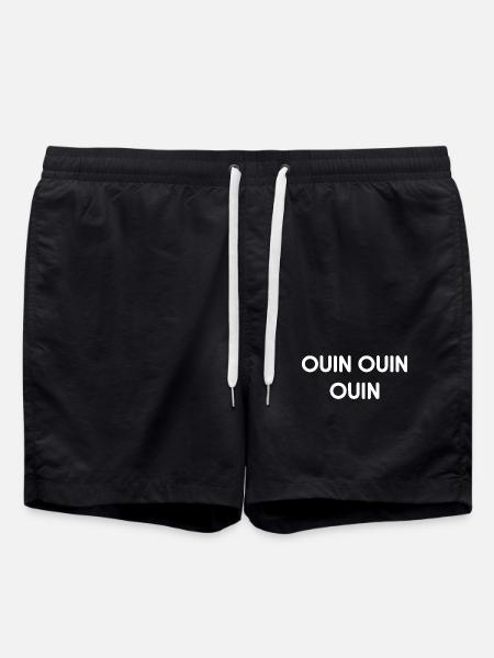 Répétition Typographique Ouin - Short de bain - noir