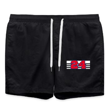 Numéro 24 France - Short de bain - noir - Devant - AI Model Male 185 light (185cm)