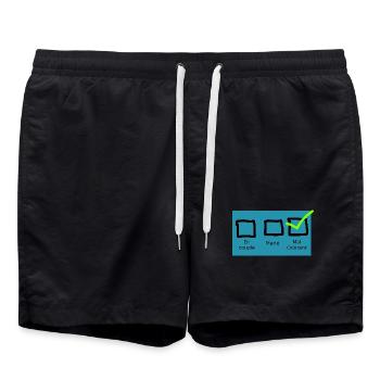 Malodorant - Short de bain - noir - Devant - AI Model Male 185 light (185cm)