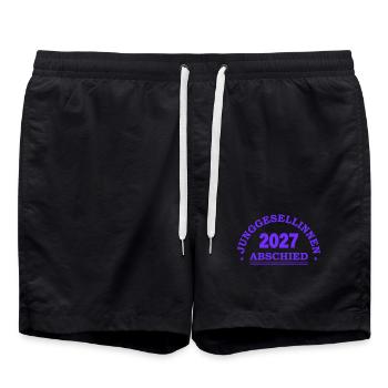 Junggesellinnen 2027 Abgeschlossen - Badeshorts - Schwarz - Vorne - AI Model Male 185 light (185cm)