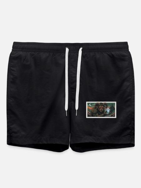 beast with a frozen heart - Swim Trunks - black