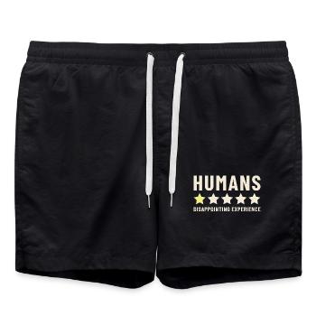 Humans Disappointing Experience Rating - Swim Trunks - black - Front - AI Model Male 185 light (185cm)