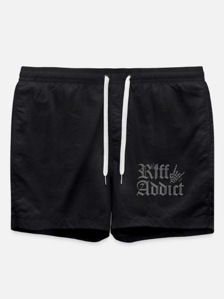 Riff Addict Guitariste Heavy Metal Rock - Short de bain - noir