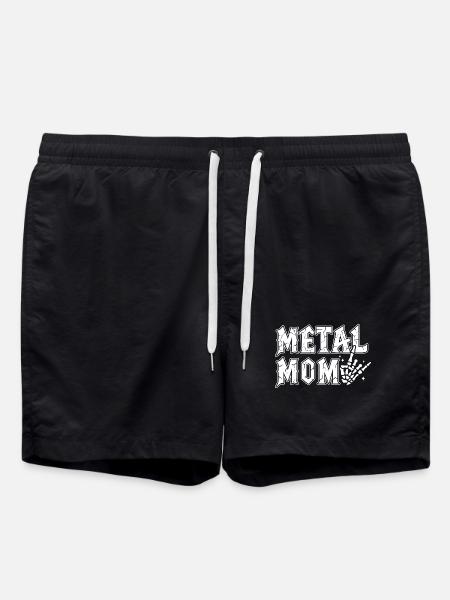 Metal Mom Cadeau Maman Heavy Metal Rock - Short de bain - noir
