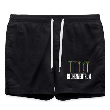 Leiter vom Rechenzentrum Gärtner Gärtnerin Garten - Badeshorts - Schwarz - Vorne - AI Model Male 185 light (185cm)
