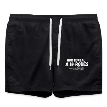Mon Bureau A 18-Roues - Short de bain - noir - Devant - AI Model Male 185 light (185cm)