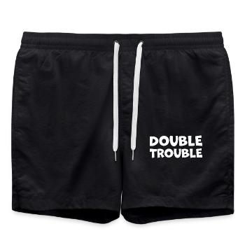 Dart-Double_Trouble - Badeshorts - Schwarz - Vorne - AI Model Male 185 light (185cm)