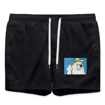 phoque You - Short de bain - noir - Devant - AI Model Male 185 light (185cm)