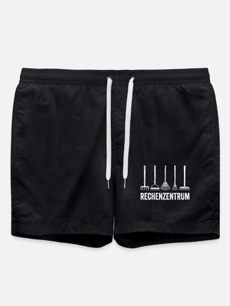 Rechenzentrum Gärtner Nerd Computer Spruch Garten - Badeshorts - Schwarz
