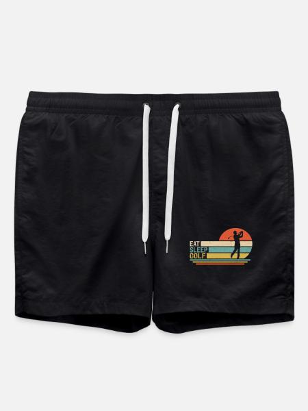 Eat Sleep Play Golf - Swim Trunks - black