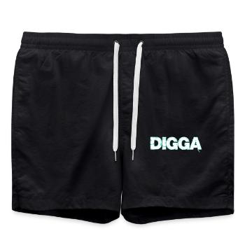 Danish - Swim Trunks - black - Front - AI Model Male 185 light (185cm)