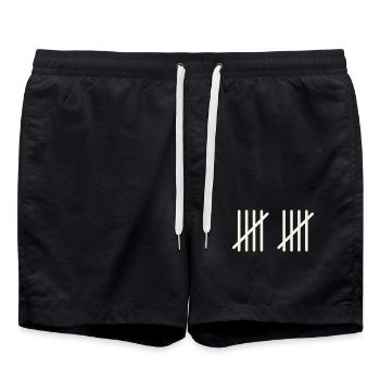 10 coups - Short de bain - noir - Devant - AI Model Male 185 light (185cm)