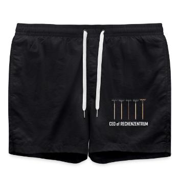 Leiter vom Rechenzentrum Gärtner Gärtnerin Garten - Badeshorts - Schwarz - Vorne - AI Model Male 185 light (185cm)