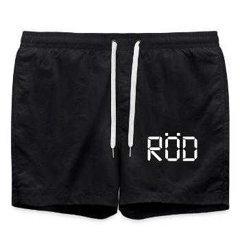 Red - LCD - Swim Trunks - black - Front - AI Model Male 185 light (185cm)