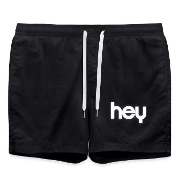 HEY Cloudline Abstract Banner - Swim Trunks - black - Front - AI Model Male 185 light (185cm)