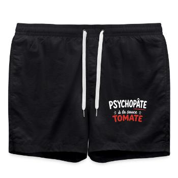Psychopâte à la sauce tomate - Short de bain - noir - Devant - AI Model Male 185 light (185cm)