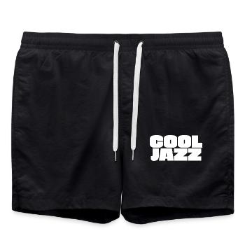 Cool Jazz  - Swim Trunks - black - Front - AI Model Male 185 light (185cm)