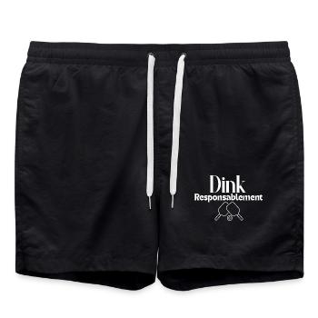 Dink responsablement - Short de bain - noir - Devant - AI Model Male 185 light (185cm)