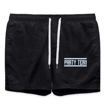 party_team - Short de bain - noir - Devant - AI Model Male 185 light (185cm)