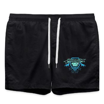 Reiten 1965 - Badeshorts - Schwarz - Vorne - AI Model Male 185 light (185cm)