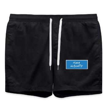 Hove actually - Swim Trunks - black - Front - AI Model Male 185 light (185cm)