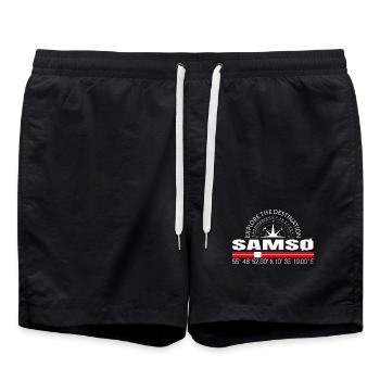 Samso - Short de bain - noir - Devant - AI Model Male 185 light (185cm)