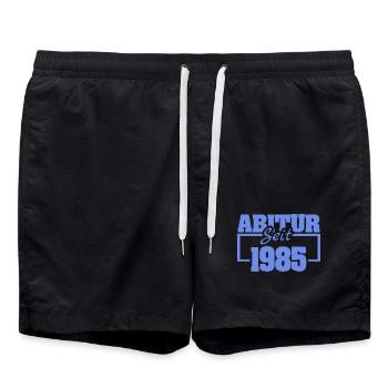 1985 - Badeshorts - Schwarz - Vorne - AI Model Male 185 light (185cm)